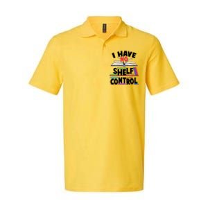 Funny I Have No Shelf Control Reading Fan Book Lover Softstyle Adult Sport Polo