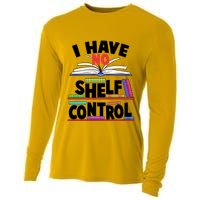 Funny I Have No Shelf Control Reading Fan Book Lover Cooling Performance Long Sleeve Crew