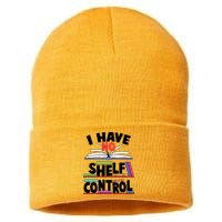 Funny I Have No Shelf Control Reading Fan Book Lover Sustainable Knit Beanie