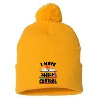 Funny I Have No Shelf Control Reading Fan Book Lover Pom Pom 12in Knit Beanie