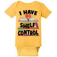 Funny I Have No Shelf Control Reading Fan Book Lover Baby Bodysuit