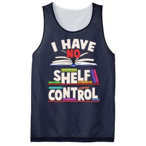 Funny I Have No Shelf Control Reading Fan Book Lover Mesh Reversible Basketball Jersey Tank