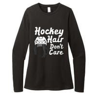 Funny Ice Hockey For Women Girls Field Hockey Helmet Hair Womens CVC Long Sleeve Shirt