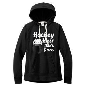 Funny Ice Hockey For Women Girls Field Hockey Helmet Hair Women's Fleece Hoodie