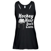 Funny Ice Hockey For Women Girls Field Hockey Helmet Hair Ladies Essential Flowy Tank