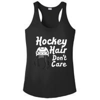 Funny Ice Hockey For Women Girls Field Hockey Helmet Hair Ladies PosiCharge Competitor Racerback Tank