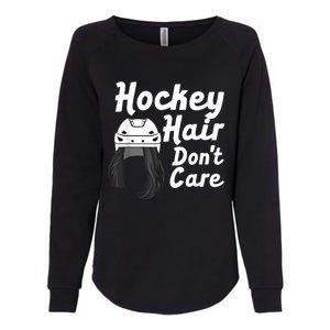 Funny Ice Hockey For Women Girls Field Hockey Helmet Hair Womens California Wash Sweatshirt