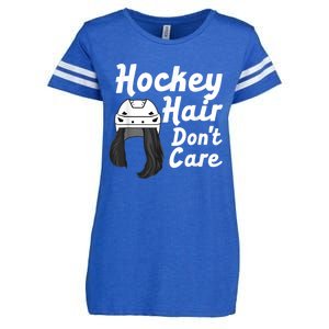 Funny Ice Hockey For Women Girls Field Hockey Helmet Hair Enza Ladies Jersey Football T-Shirt