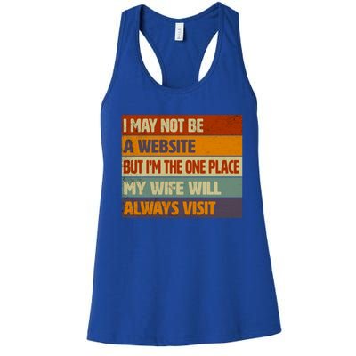 Funny Internet Husband Humor Quote For Him Funny Gift Women's Racerback Tank