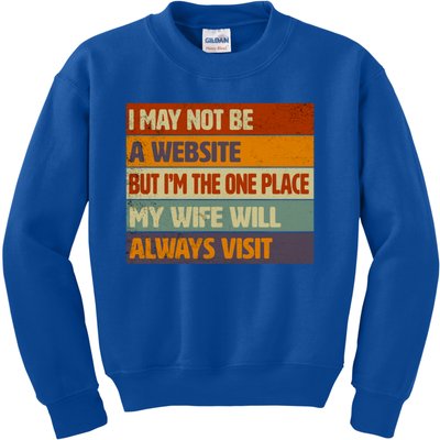 Funny Internet Husband Humor Quote For Him Funny Gift Kids Sweatshirt