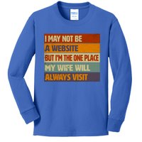 Funny Internet Husband Humor Quote For Him Funny Gift Kids Long Sleeve Shirt