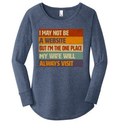 Funny Internet Husband Humor Quote For Him Funny Gift Women's Perfect Tri Tunic Long Sleeve Shirt