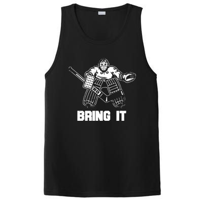 Funny Ice Hockey Player Gift Goalie Apparel Graphic PosiCharge Competitor Tank