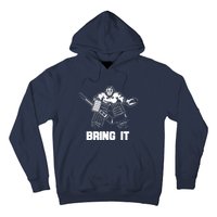 Funny Ice Hockey Player Gift Goalie Apparel Graphic Hoodie