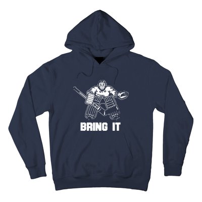 Funny Ice Hockey Player Gift Goalie Apparel Graphic Hoodie