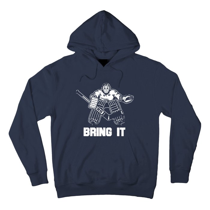 Funny Ice Hockey Player Gift Goalie Apparel Graphic Hoodie