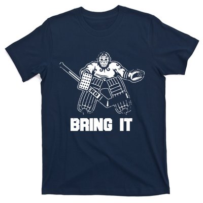 Funny Ice Hockey Player Gift Goalie Apparel Graphic T-Shirt