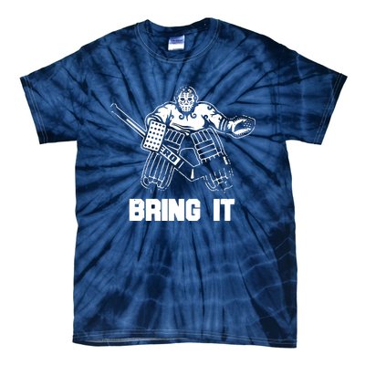 Funny Ice Hockey Player Gift Goalie Apparel Graphic Tie-Dye T-Shirt