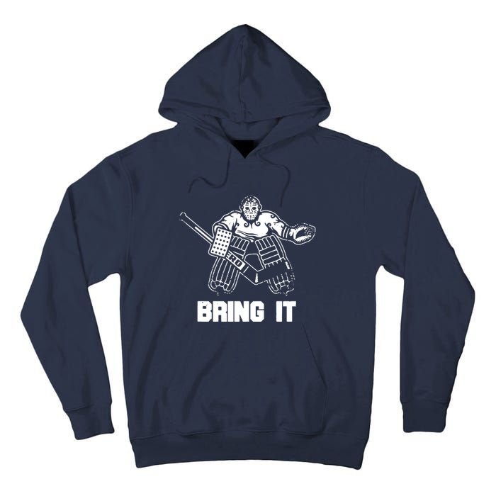 Funny Ice Hockey Player Gift Goalie Apparel Graphic Tall Hoodie