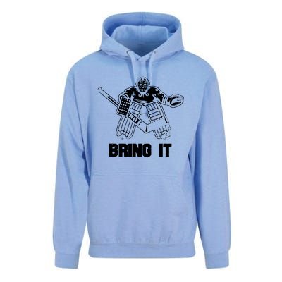 Funny Ice Hockey Player Gift Goalie Apparel Graphic Unisex Surf Hoodie