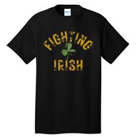 Fighting Irish History Gold Shamrock Design Tall T-Shirt