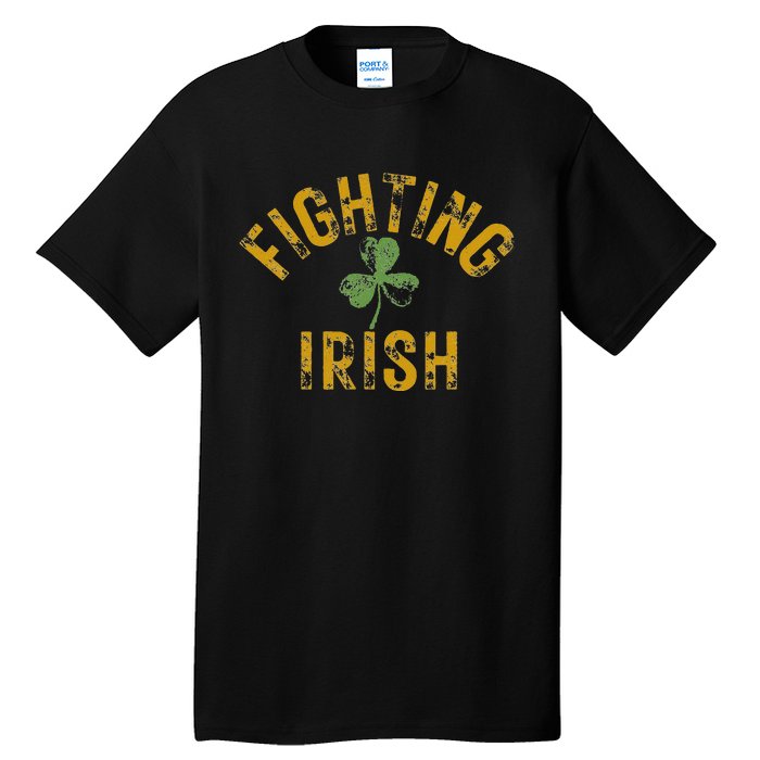 Fighting Irish History Gold Shamrock Design Tall T-Shirt