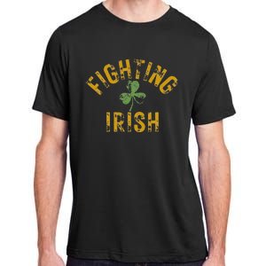 Fighting Irish History Gold Shamrock Design Adult ChromaSoft Performance T-Shirt