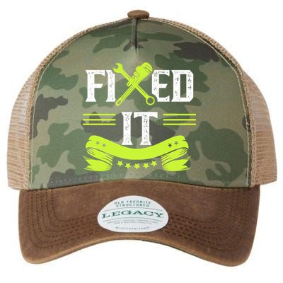Fixed It Handy Mr Fix It Repair Fixing Tinkerer Gift Legacy Tie Dye Trucker Hat