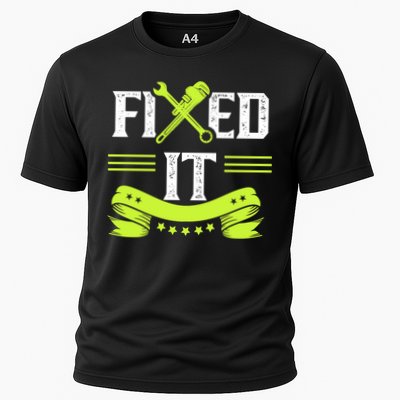 Fixed It Handy Mr Fix It Repair Fixing Tinkerer Gift Performance Shirt