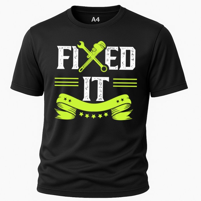 Fixed It Handy Mr Fix It Repair Fixing Tinkerer Gift Performance Shirt