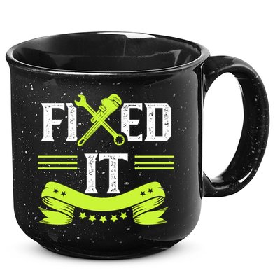 Fixed It Handy Mr Fix It Repair Fixing Tinkerer Gift 15oz Campfire Ceramic Mug