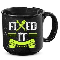Fixed It Handy Mr Fix It Repair Fixing Tinkerer Gift 15oz Campfire Ceramic Mug