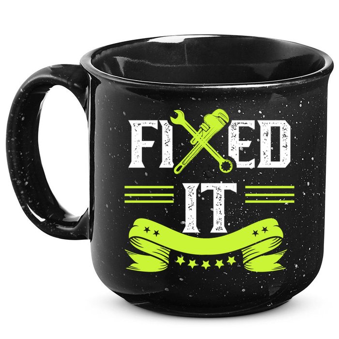 Fixed It Handy Mr Fix It Repair Fixing Tinkerer Gift 15oz Campfire Ceramic Mug