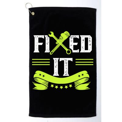 Fixed It Handy Mr Fix It Repair Fixing Tinkerer Gift Golf Towel