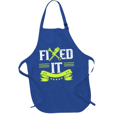 Fixed It Handy Mr Fix It Repair Fixing Tinkerer Gift Apron