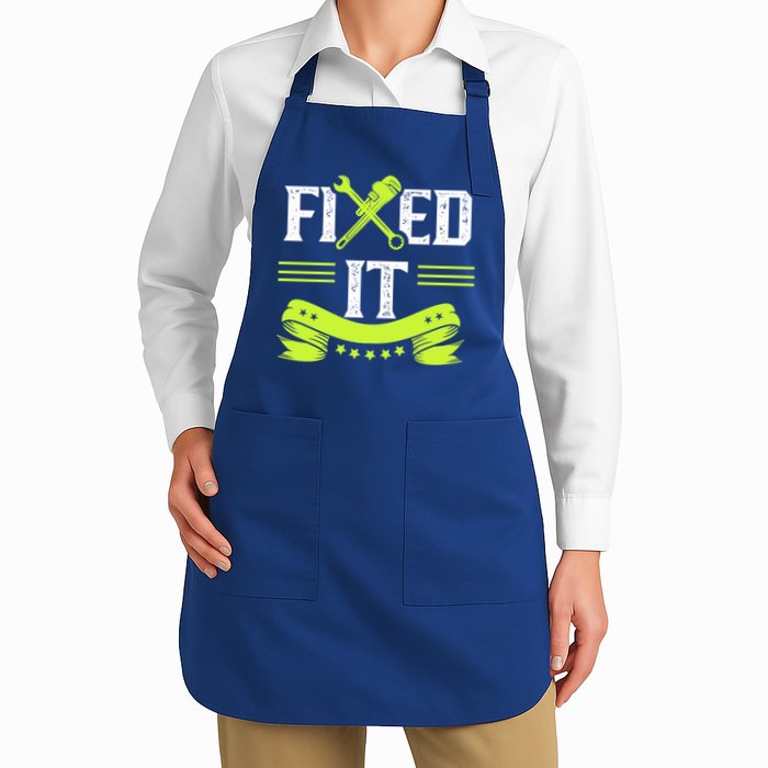 Fixed It Handy Mr Fix It Repair Fixing Tinkerer Gift Apron