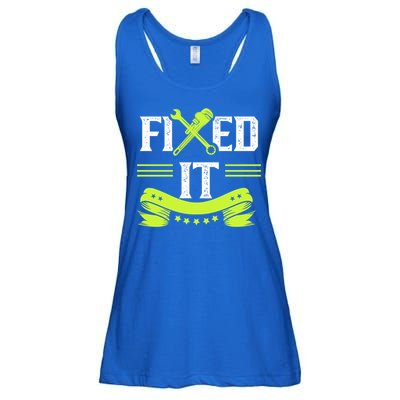 Fixed It Handy Mr Fix It Repair Fixing Tinkerer Gift Ladies Essential Flowy Tank