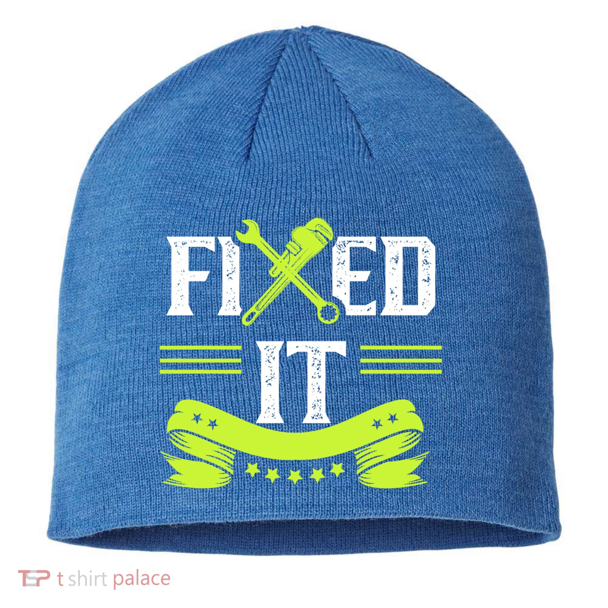 Fixed It Handy Mr Fix It Repair Fixing Tinkerer Gift Sustainable Beanie