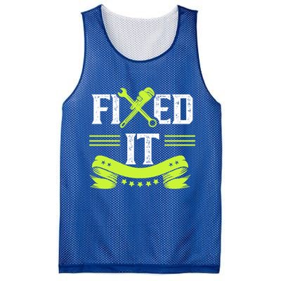 Fixed It Handy Mr Fix It Repair Fixing Tinkerer Gift Mesh Reversible Basketball Jersey Tank