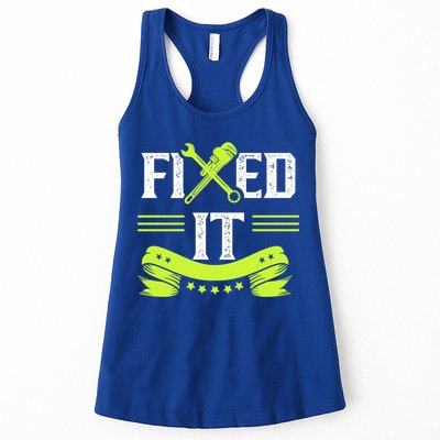 Fixed It Handy Mr Fix It Repair Fixing Tinkerer Gift Womens Tank Top