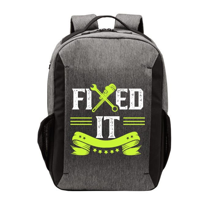 Fixed It Handy Mr Fix It Repair Fixing Tinkerer Gift Vector Backpack