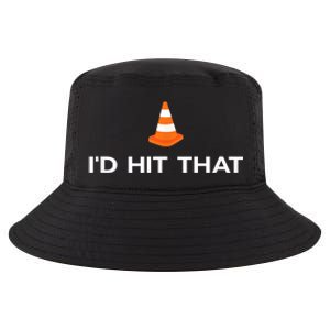 Funny I'd Hit That Traffic Cone Pun Cool Comfort Performance Bucket Hat