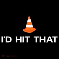 Funny I'd Hit That Traffic Cone Pun Performance Shirt