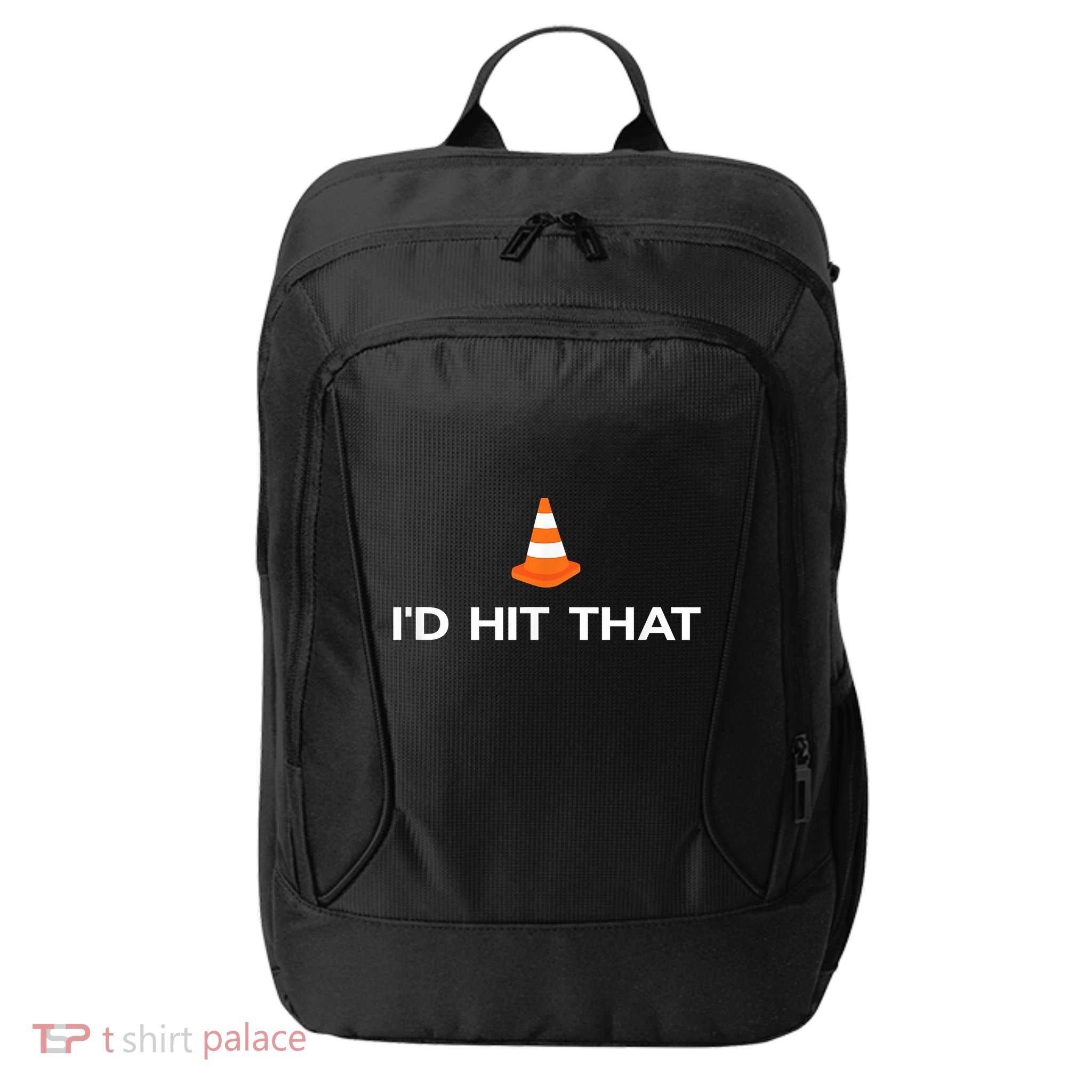 Funny I'd Hit That Traffic Cone Pun City Backpack