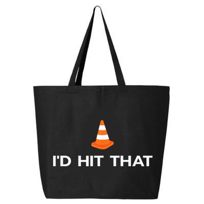 Funny I'd Hit That Traffic Cone Pun 25L Jumbo Tote