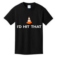 Funny I'd Hit That Traffic Cone Pun Kids T-Shirt