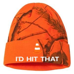 Funny I'd Hit That Traffic Cone Pun Kati Licensed 12" Camo Beanie