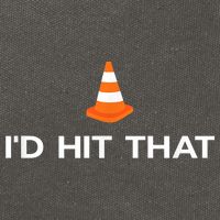 Funny I'd Hit That Traffic Cone Pun Cotton Canvas Backpack