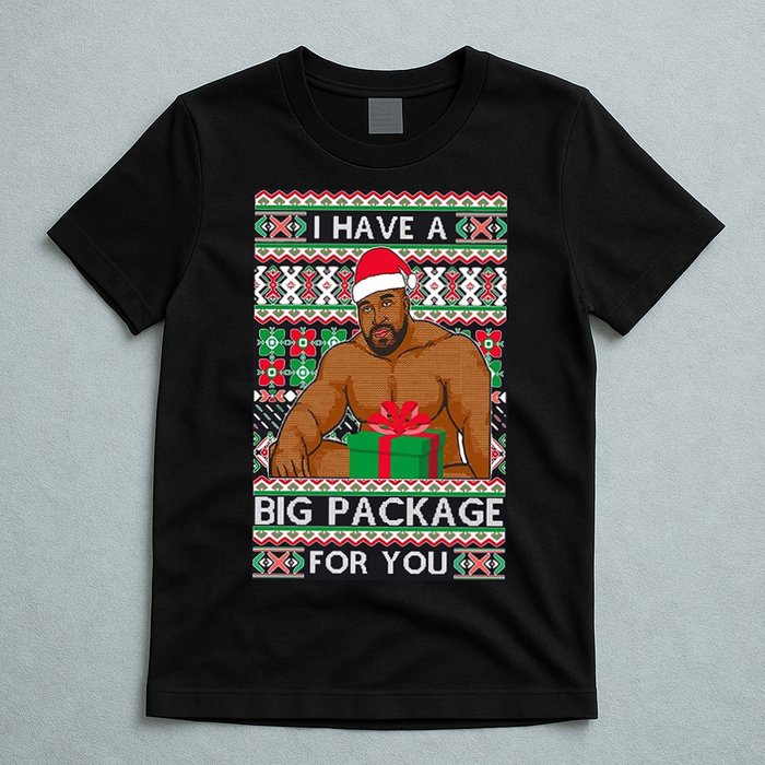 Funny I Have A Big Package For You Ugly Christmas Sweater T-Shirt