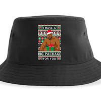 Funny I Have A Big Package For You Ugly Christmas Sweater Sustainable Bucket Hat